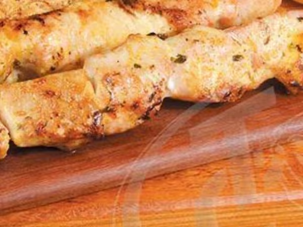 Espeto de filé de frango